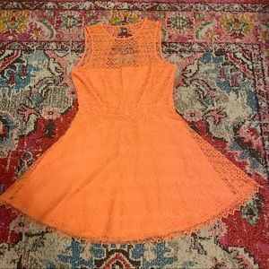 BB Dakota Coral Lace Dress